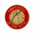 7/8 Inch Bright Gold Red "Employee of the Week" Lapel Pin-Brooches & Lapel Pins-Lapel Pin Corner