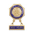 7/8 Inch Enameled Brass Hospital Volunteer Service "3000 Hours" Lapel Pin-Brooches & Lapel Pins-Lapel Pin Corner