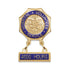 7/8 Inch Enameled Brass Hospital Volunteer Service "4000 Hours" Lapel Pin-Brooches & Lapel Pins-Lapel Pin Corner