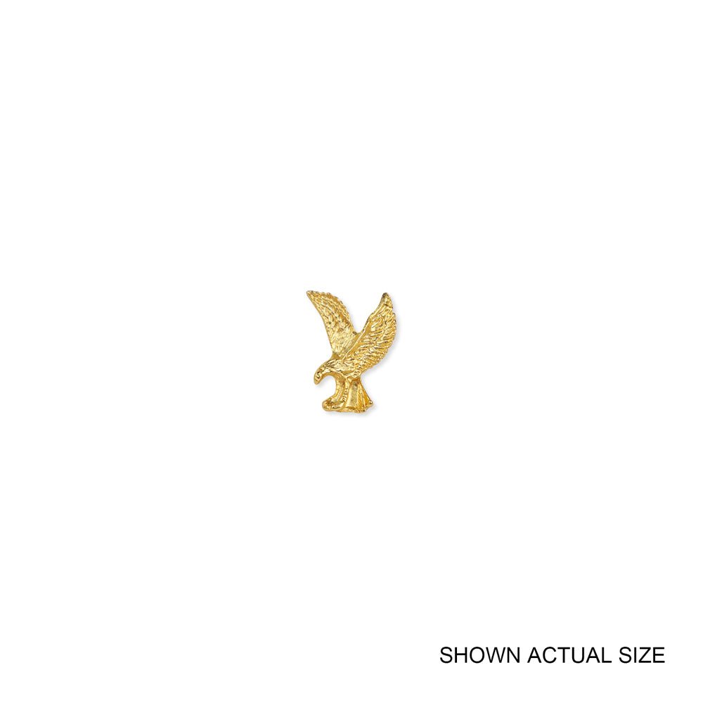7/8 Inch Gold Eagle Lapel Pin-Brooches & Lapel Pins-Lapel Pin Corner