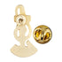 7/8 Inch Gold Enameled Music Choir and Cross Lapel Pin-Brooches & Lapel Pins-Lapel Pin Corner