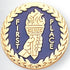 7/8 Inch Gold First Place Pin-Brooches & Lapel Pins-Lapel Pin Corner