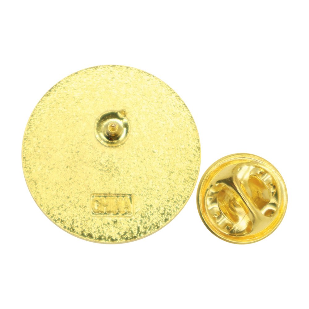 7/8 Inch Gold "Outstanding Student" with Open Book, Lamp of Learning and Star Enameled Lapel Pin-Brooches & Lapel Pins-Lapel Pin Corner