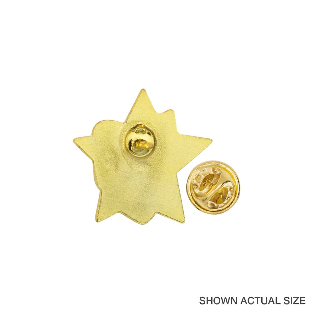 7/8 Inch Gold "Star Performer" Star Enameled Lapel Pin-Brooches & Lapel Pins-Lapel Pin Corner
