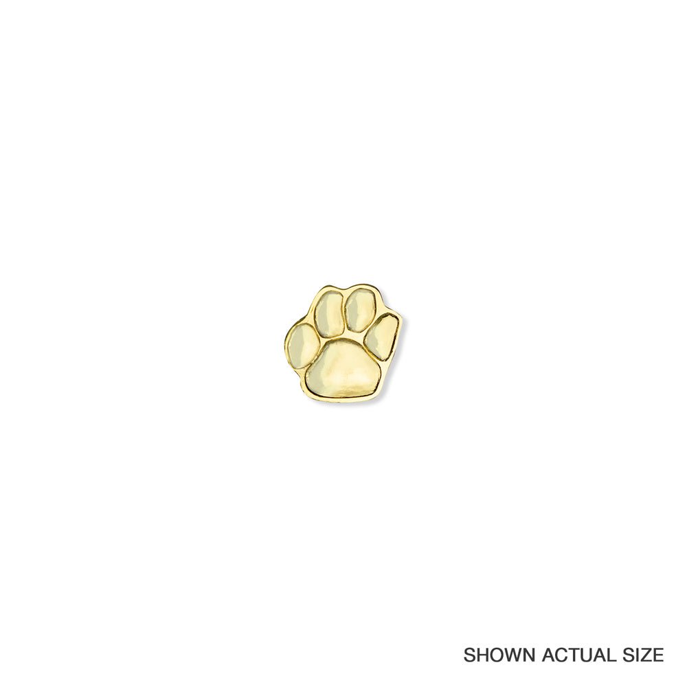 7/8 Inch Paw Print Enameled Lapel Pin-Brooches & Lapel Pins-Lapel Pin Corner