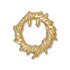 7/8 Inch Polished Gold Crown of Thorns Lapel Pin-Brooches & Lapel Pins-Lapel Pin Corner