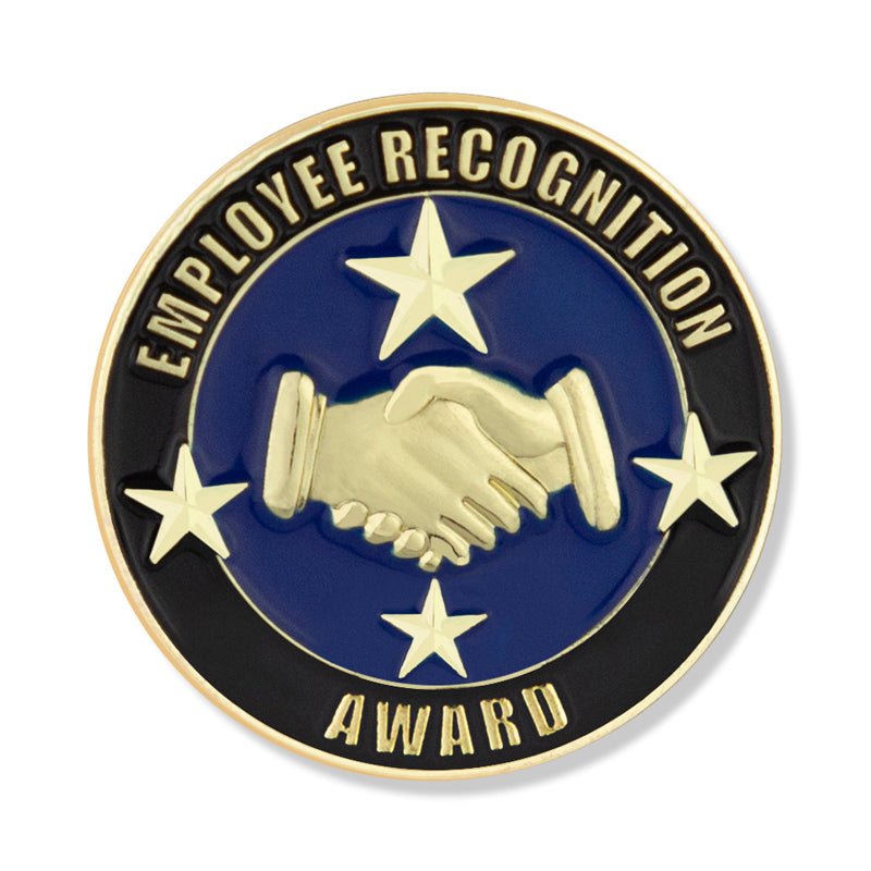7/8 Inch Round Employee Recognition Award Pin-Brooches & Lapel Pins-Lapel Pin Corner