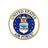 7/8 Inch United States Air Force Lapel Pin-Brooches & Lapel Pins-Lapel Pin Corner