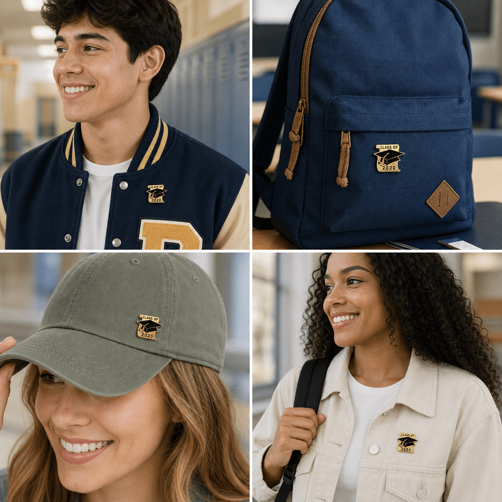 7/8 Inch Gold Graduation Hat & Scroll "Class of 2020" Lapel Pin - Lapel Pin Corner