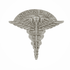 7/8 Inch Pewter Nurse Care Caduceus Emblem Lapel Pin - Lapel Pin Corner