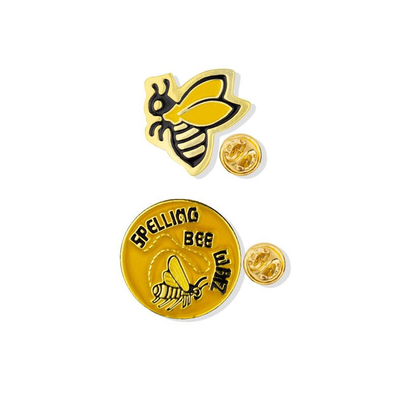 "Bzzz... Winner!" Spelling Bee Appreciation Boxed Gift Set-Includes Medal, Plaque, and Lapel Pins-Brooches & Lapel Pins-Lapel Pin Corner