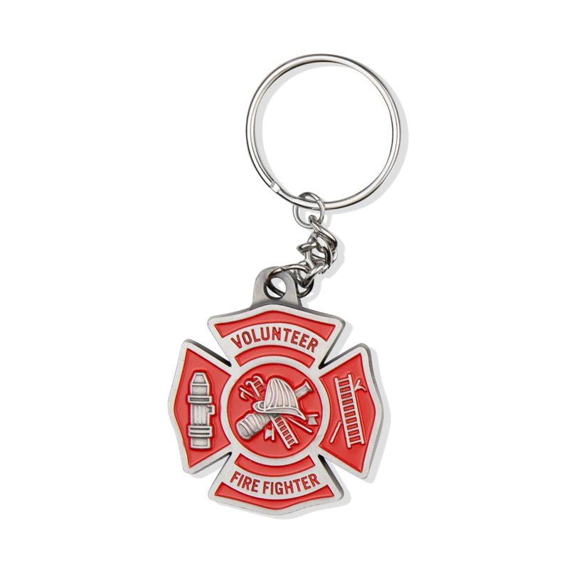 Firefighter "A Fireman's Prayer" Appreciation Boxed Gift Set-Includes Verse Card, Keychain, and Lapel Pin-Brooches & Lapel Pins-Lapel Pin Corner