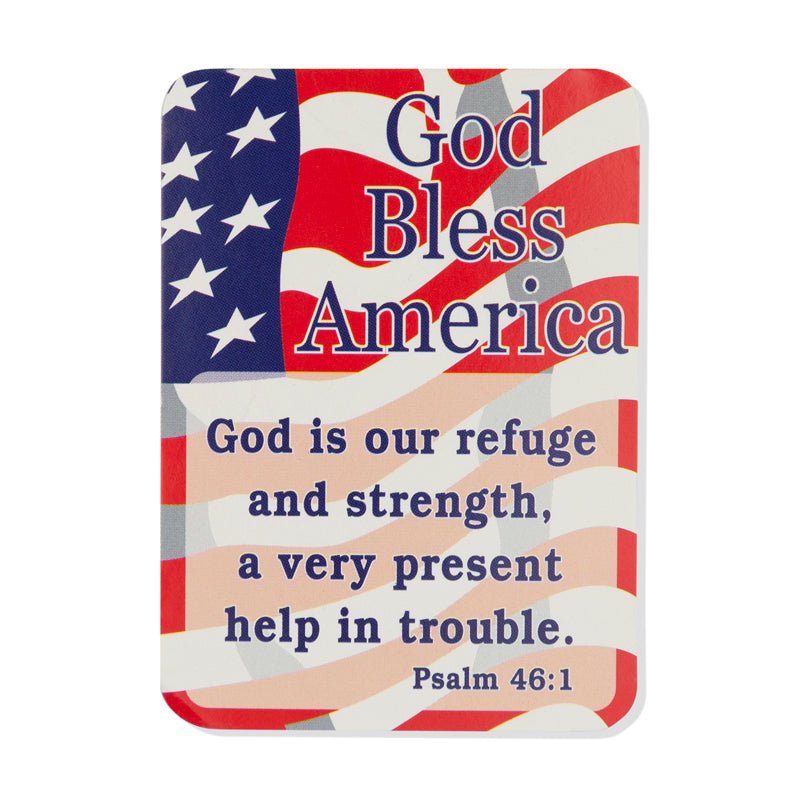 "God Bless America" Patriotic Appreciation Boxed Gift Set-Includes Verse Card, Keychain, and Lapel Pin-Brooches & Lapel Pins-Lapel Pin Corner