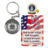United States Air Force Veteran "God Bless America" Appreciation Boxed Gift Set-Includes Verse Card, Keychain, and Lapel Pin-Brooches & Lapel Pins-Lapel Pin Corner