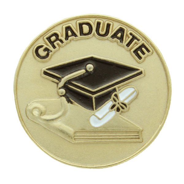 Gold Enameled Graduate Lapel Pin - Lapel Pin Corner