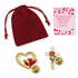 Rose Cross and Red Dove Heart Lapel Pin Appreciation Gift Set - Includes 2 Pins, Verse Card, and Gift Bag - Lapel Pin Corner